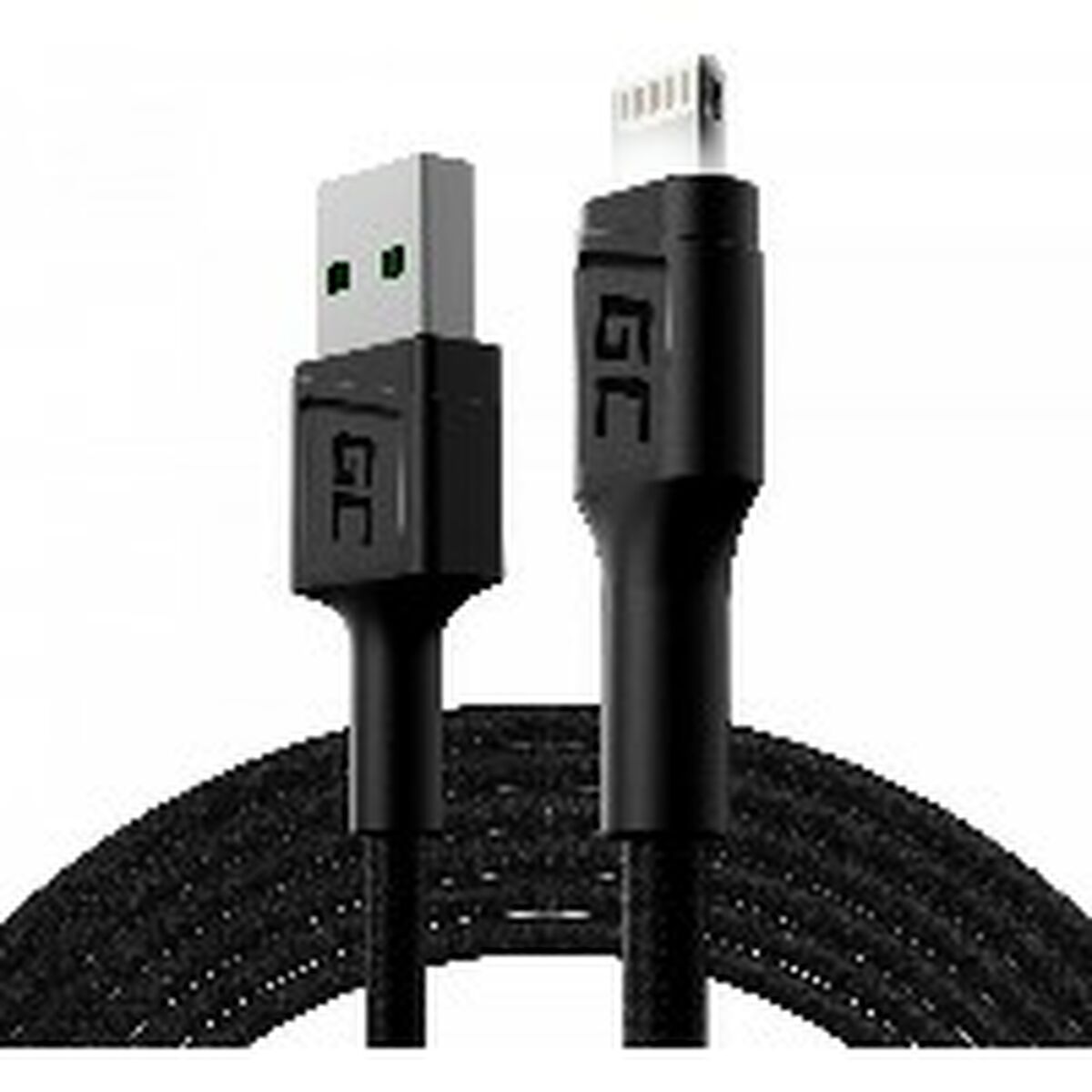 Lightning-Kabel Green Cell KABGC12 Svart 2 m